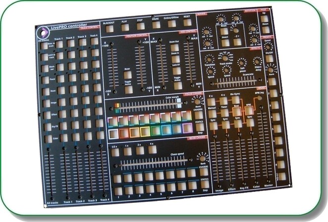 frontpaneel  metaal zeefdruk