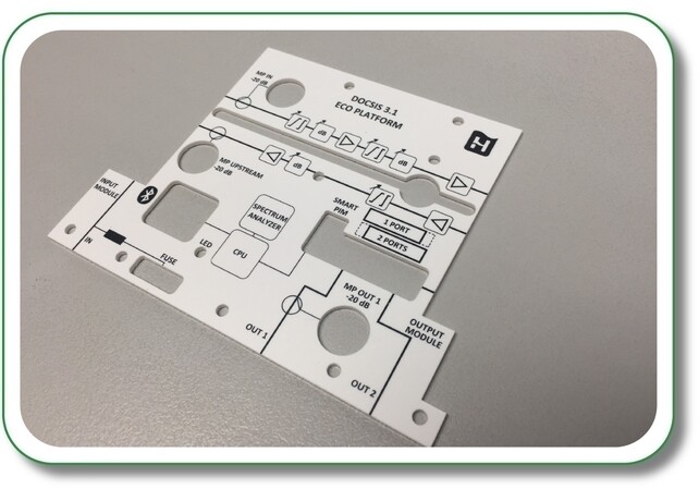 Frontplaat 1 mm ABS