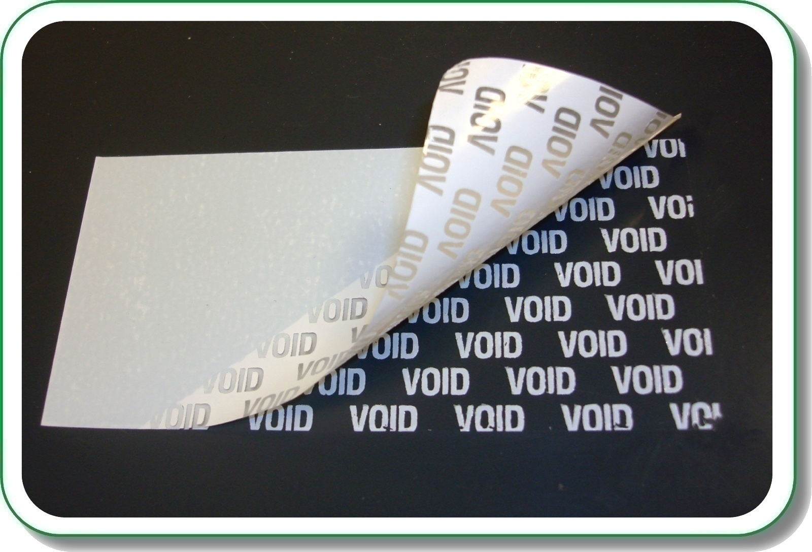 Void stickers Stickertechniek.nl Maatwerk industrieel drukwerk