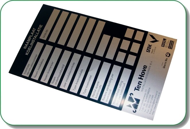 kenplaatsticker zwart