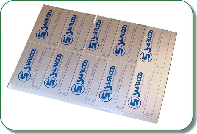 kenplaatsticker blauw