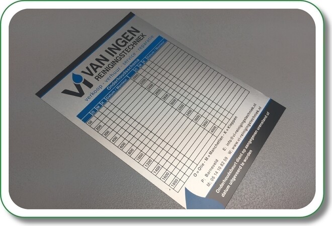 aluminiumsticker met schema