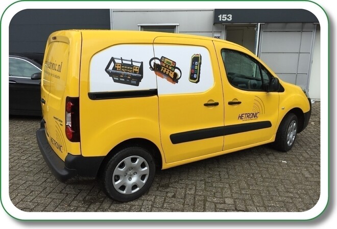 Belettering bedrijfswagen