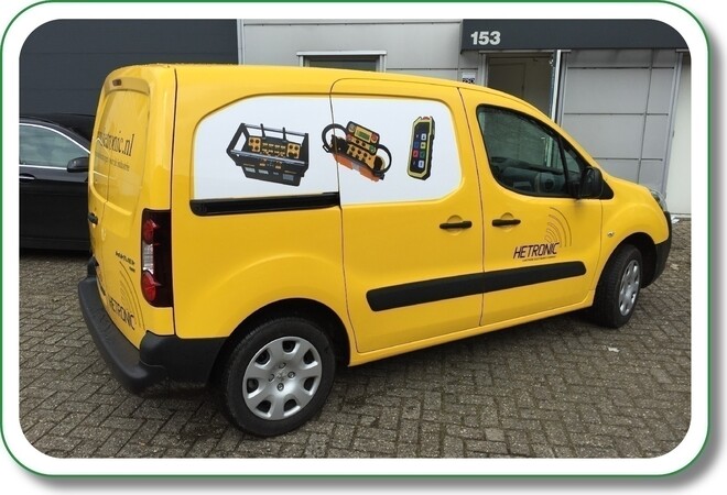 Belettering bedrijfswagen