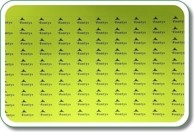 fluorsticker groen/geel