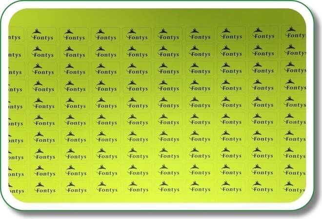fluorsticker groen/geel