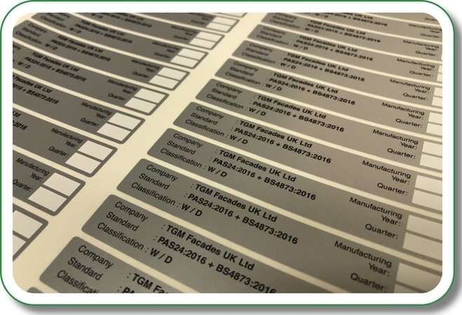 Metallic sticker beschrijfbaar