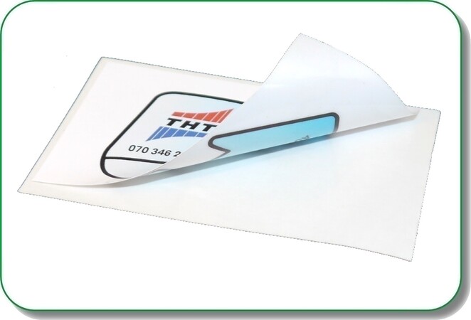 dubbelzijdige raamsticker beveiliging