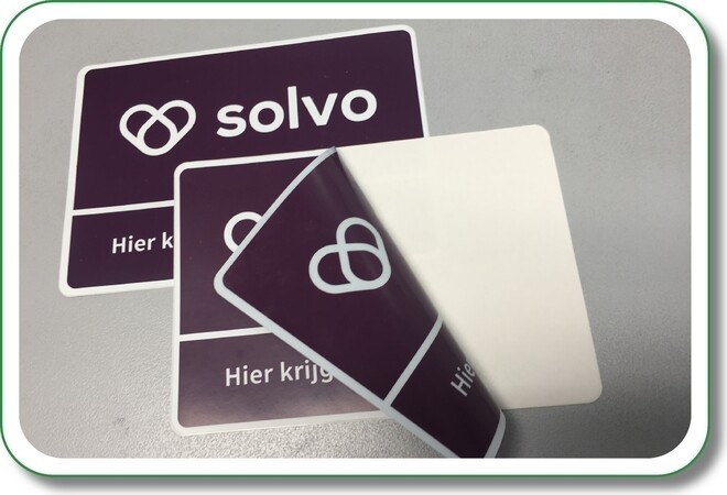 dubbelzijdige raamsticker praktijkruimte