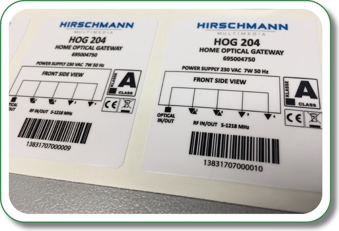 industriële sticker