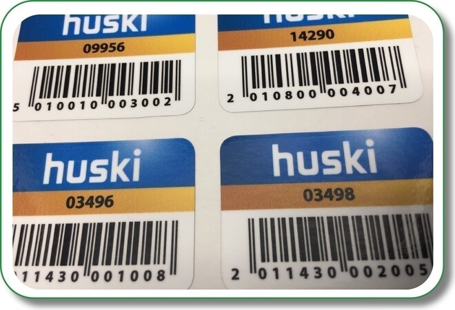 Koude bestendige barcodesticker