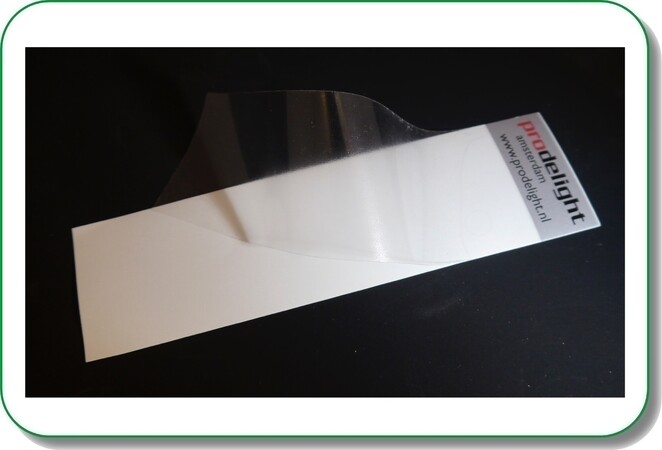 deels transparante sticker