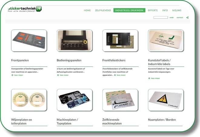 Nieuwe website Stickertechniek.nl