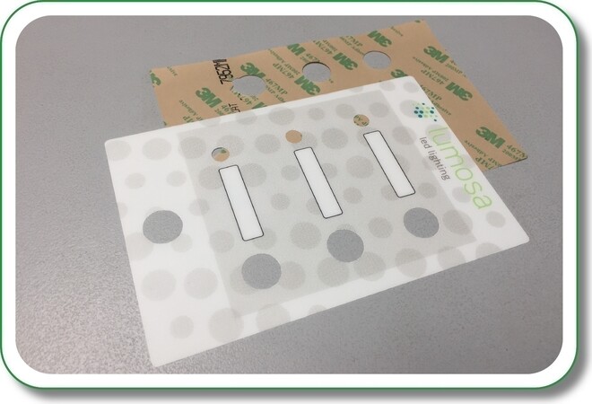 zelfklevende frontfolie met gaten