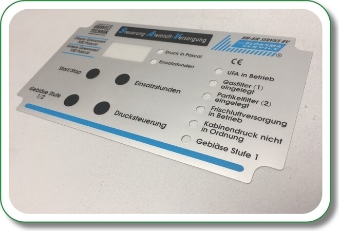 zilverkleurige frontfolie