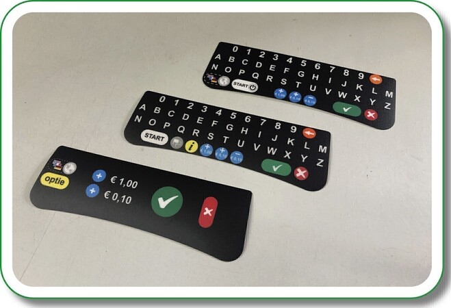 frontfolie met parkeerautomaat