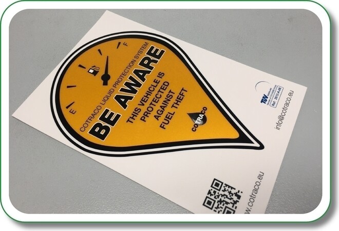 refflecterende sticker beaware