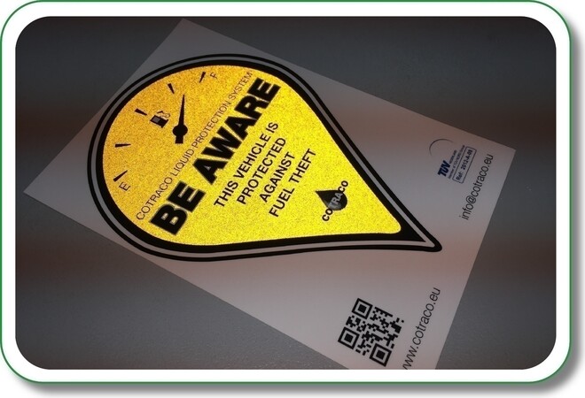 reflecterende sticker in donker
