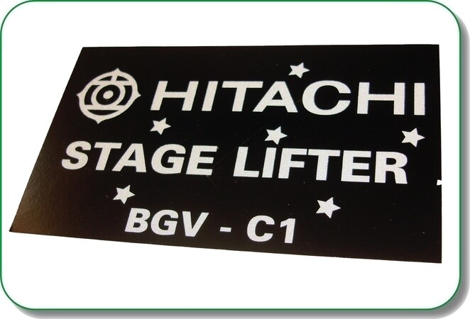 reflective sticker stage lifter