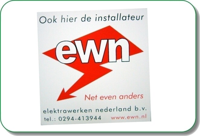 Reklame bord bedrukt